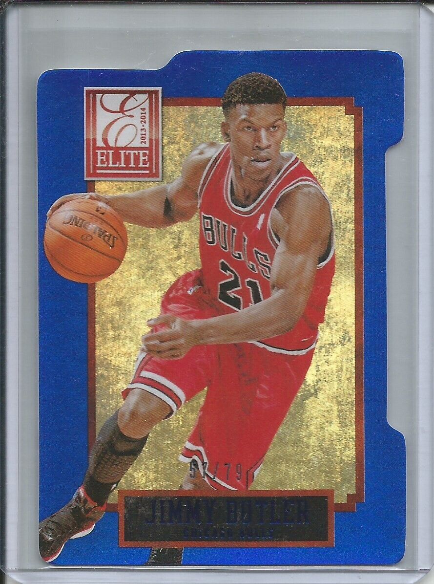 JIMMY BUTLER 2013-14 PANINI ELITE BLUE ASPIRATIONS DIE CUT #57/79