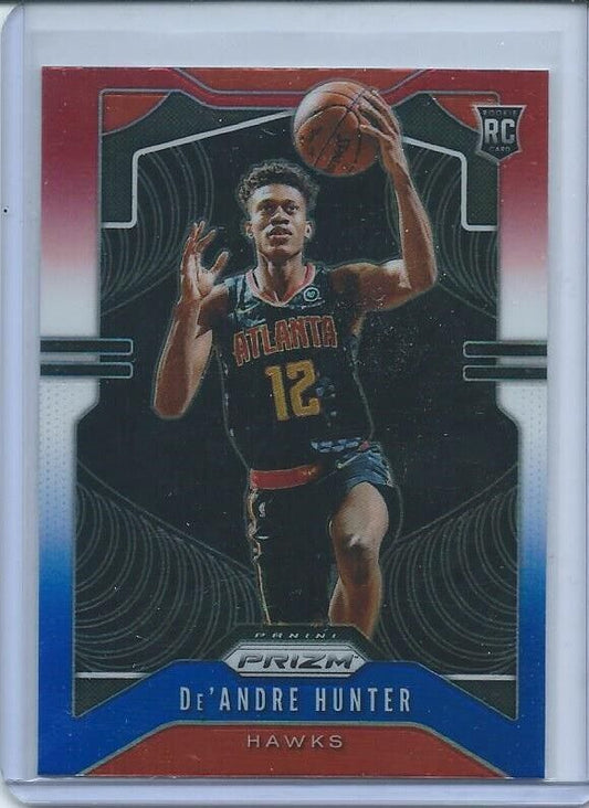 DE'ANDRE HUNTER 2019-20 PANINI PRIZM RED WHITE BLUE PRIZMS RC #251