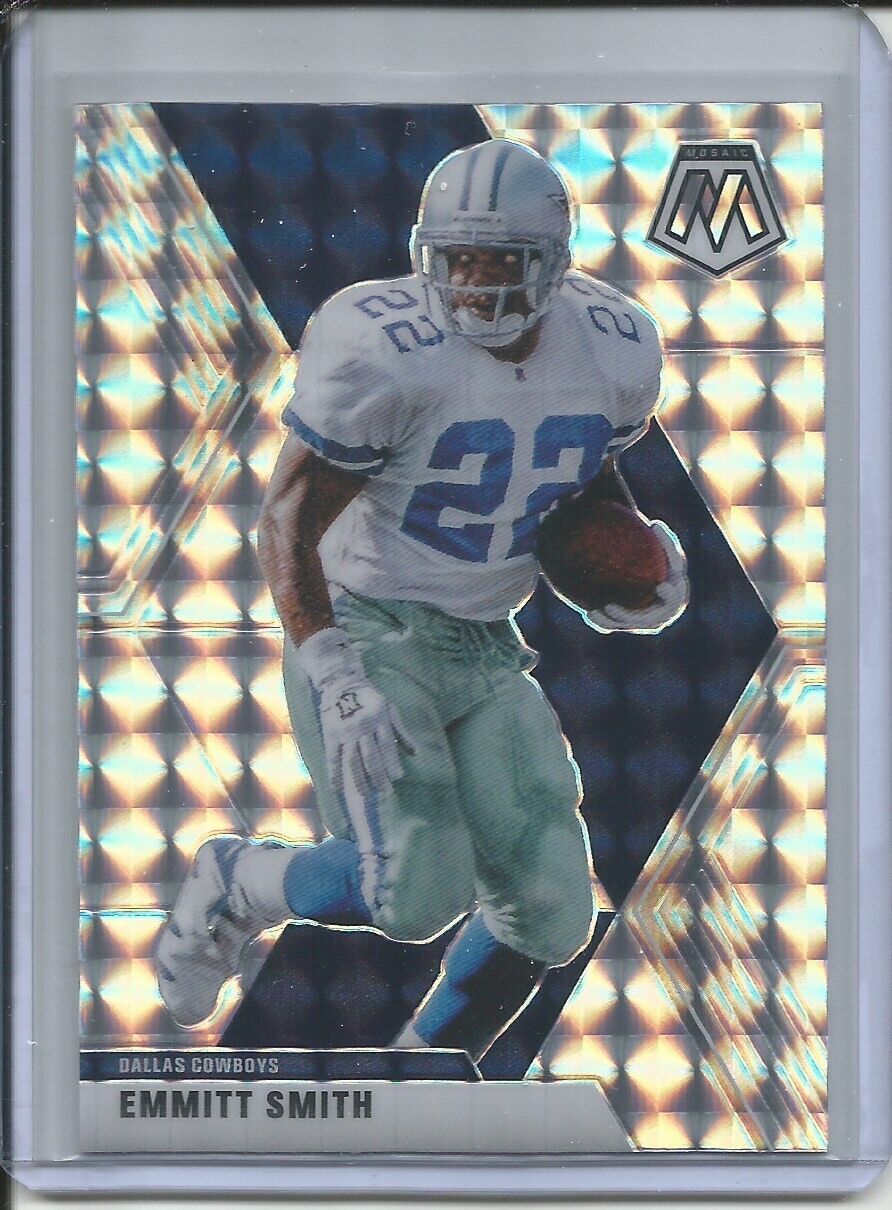 EMMITT SMITH 2019-20 PANINI MOSAIC SILVER MOSAIC PRIZM COWBOYS