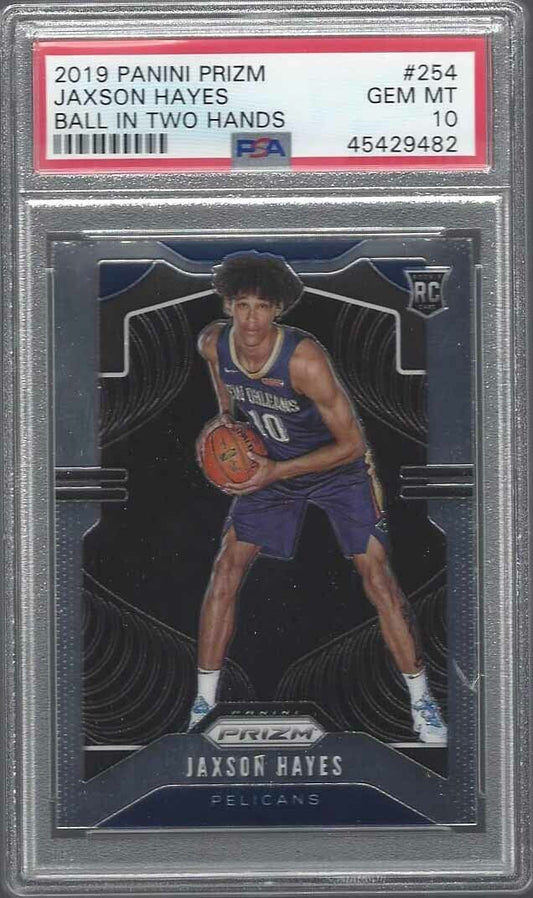 JAXSON HAYES 2019-20 PANINI PRIZM PHOTO VARIATION SSP RARE SHORT PRINT RC PSA 10