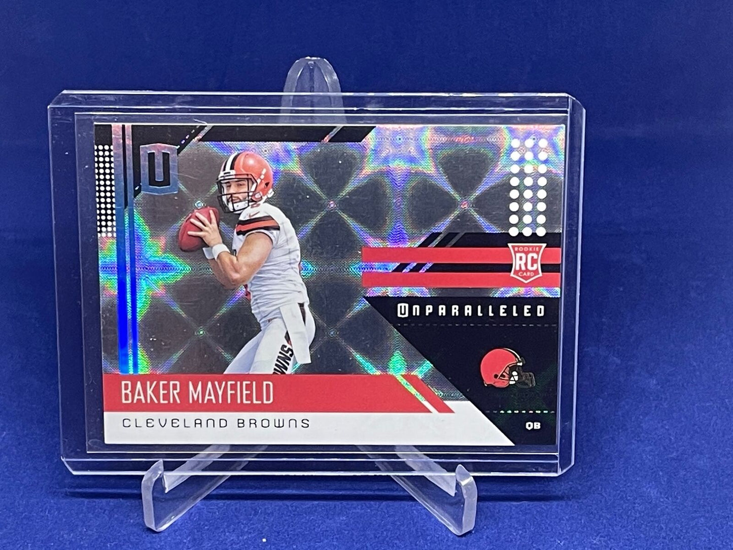 BAKER MAYFIELD 2018 PANINI UNPARALLELED GALACTIC RC ROOKIE SSP #208