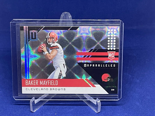 BAKER MAYFIELD 2018 PANINI UNPARALLELED GALACTIC RC ROOKIE SSP #208