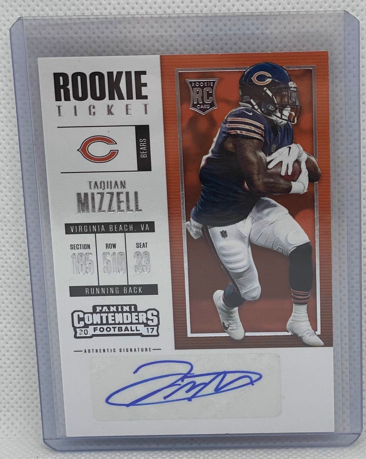 TAQUAN MIZZELL 2017 PANINI CONTENDERS ROOKIE TICKET AUTO RC #245