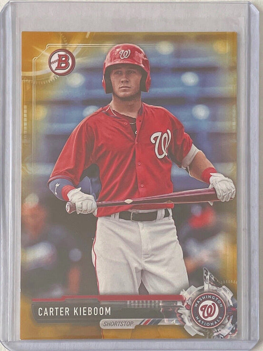 CARTER KIEBOOM 2017 BOWMAN PAPER PROSPECT GOLD #D 19/50