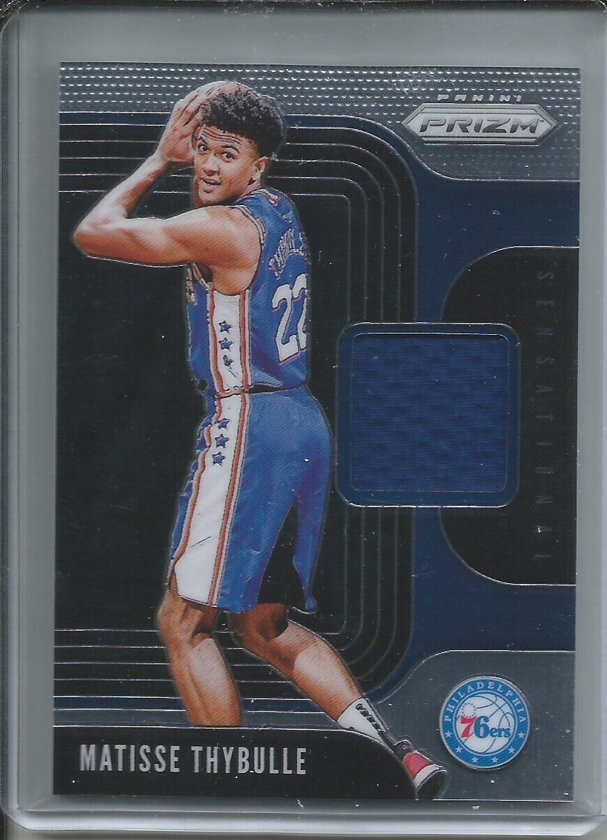 MATISSE THYBULLE 2019-20 PANINI PRIZM SENSATIONAL SWATCHES JERSEY ROOKIE RC