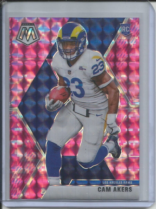 CAM AKERS 2019-20 PANINI MOSAIC PINK PRIZM ROOKIE RC RAMS