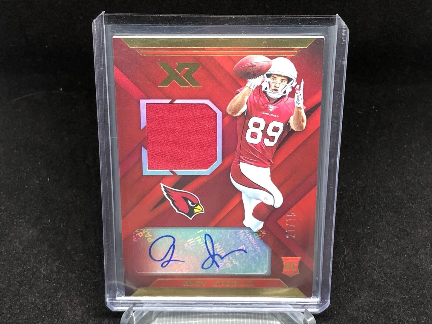ANDY ISABELLA 2019 PANINI XR RED JERSEY AUTO RC #D /75