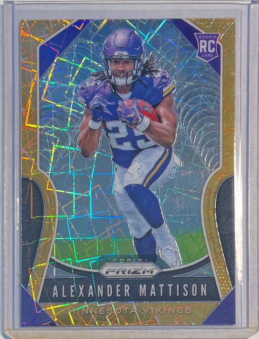 ALEXANDER MATTISON 2019 PANINI PRIZM GOLD LAZER PRIZM ROOKIE RC #331