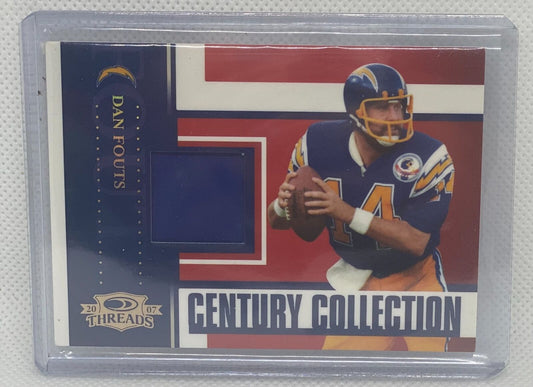 DAN FOUTS 2007 DONRUSS THREADS CENTURY COLLECTION GOLD PATCH JERSEY #D 2/10