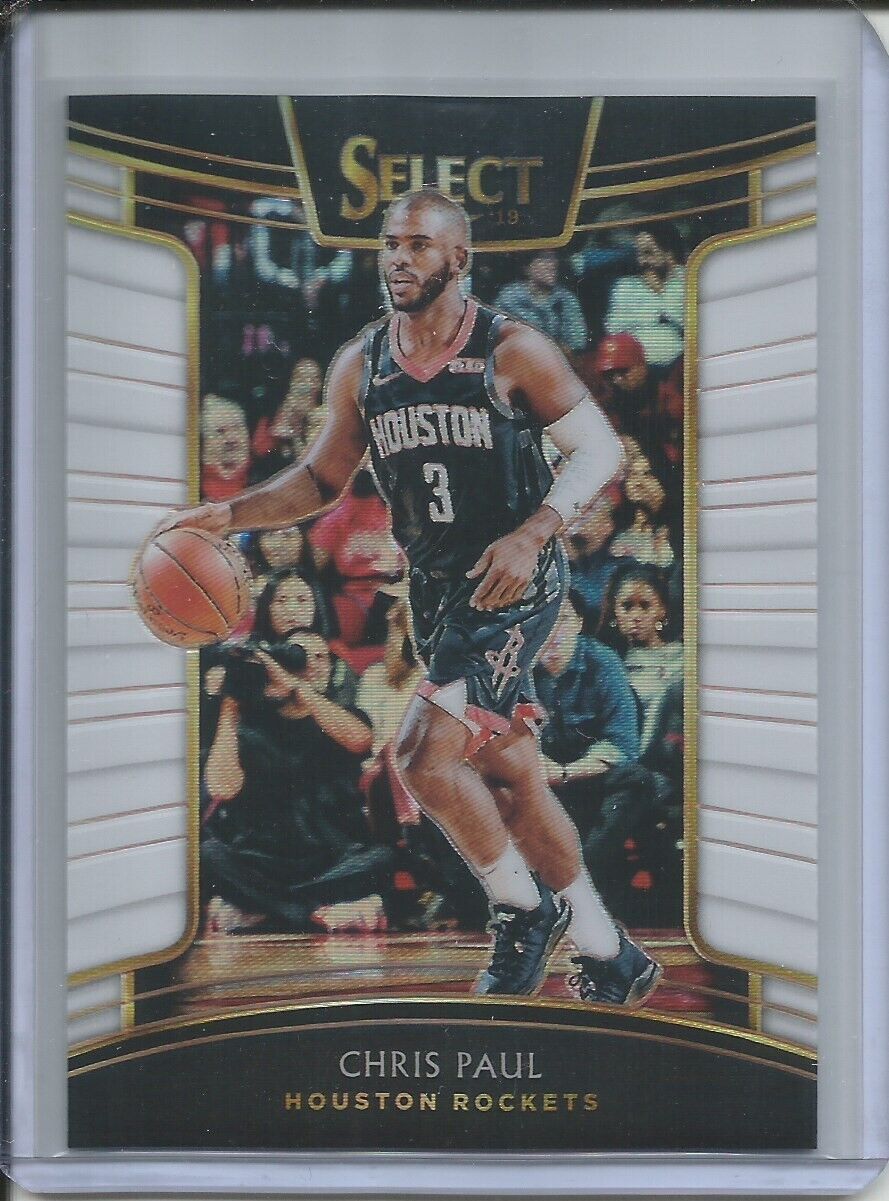 CHRIS PAUL 2018-19 PANINI SELECT CONCOURSE LEVEL WHITE PRIZM #D 82/149