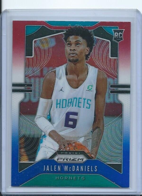 JALEN MCDANIELS 2019-20 PANINI PRIZM RED WHITE BLUE PRIZMS RC #297