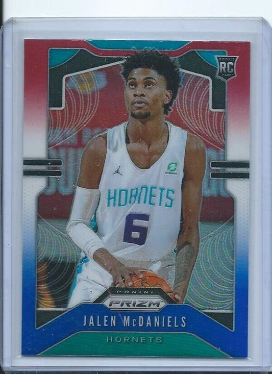 JALEN MCDANIELS 2019-20 PANINI PRIZM RED WHITE BLUE PRIZMS RC #297