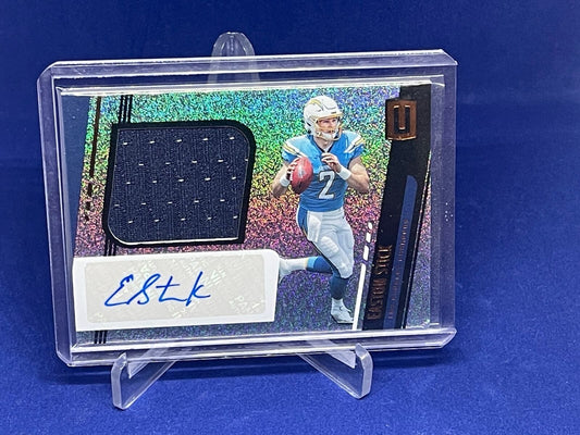 EASTON STICK 2019 PANINI UNPARALLELED ROOKIE JERSEY AUTO RC # 334