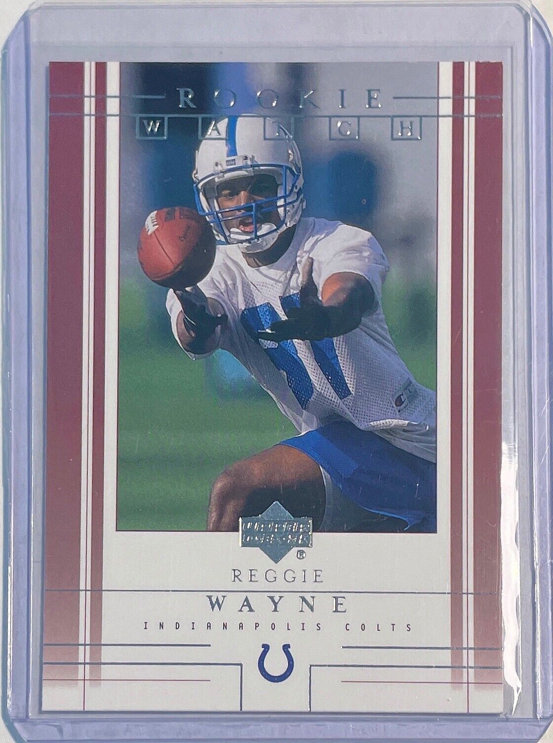 REGGIE WAYNE 2001 UPPER DECK ROOKIE WATCH ROOKIE RC #245