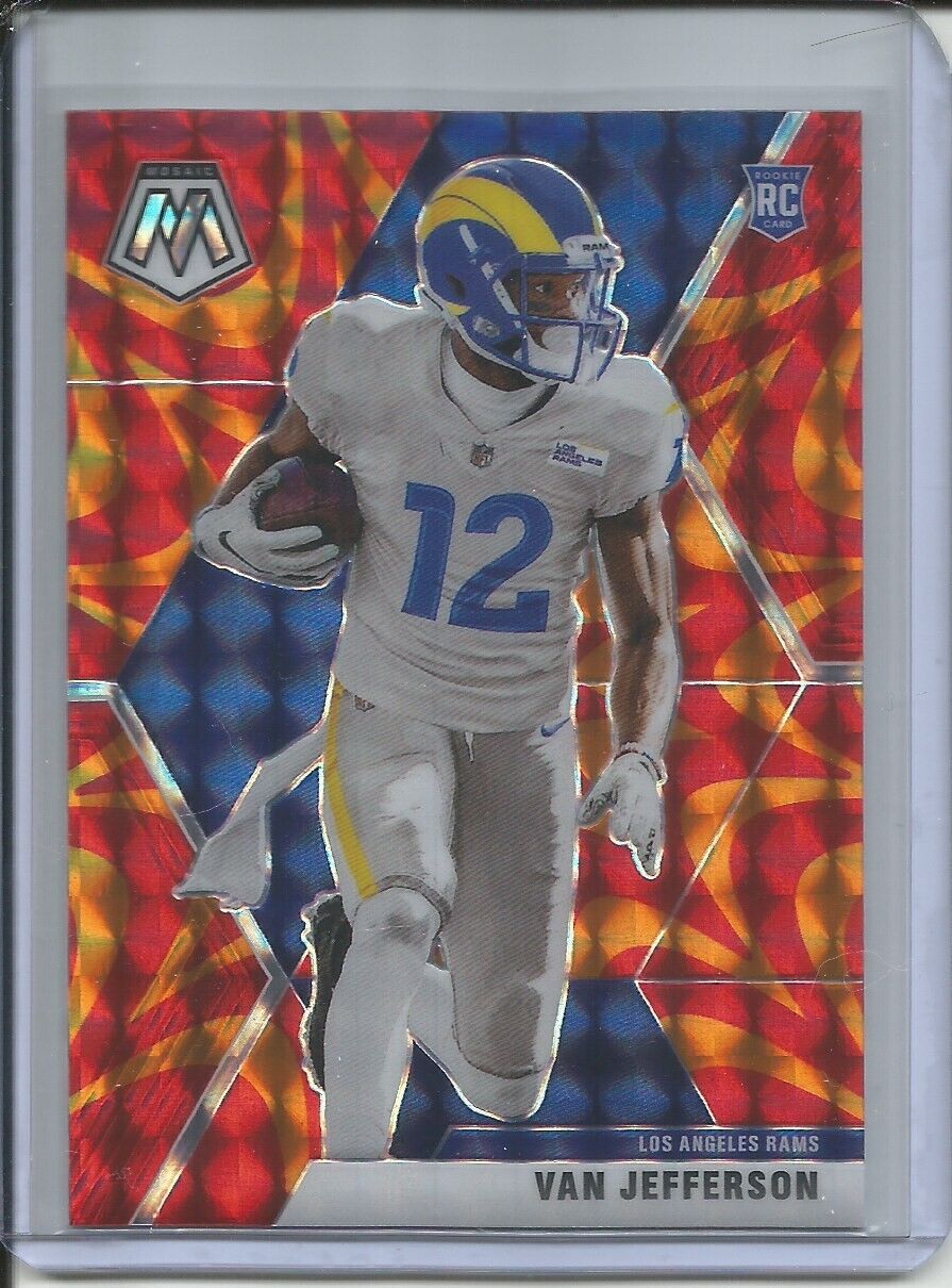 VAN JEFFERSON 2019-20 PANINI MOSAIC REACTIVE ORANGE PRIZM ROOKIE RC RAMS