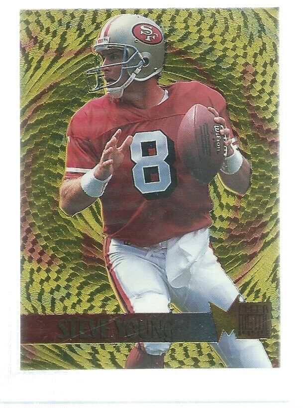 STEVE YOUNG 1995 FLEER METAL GOLD BLASTER #18