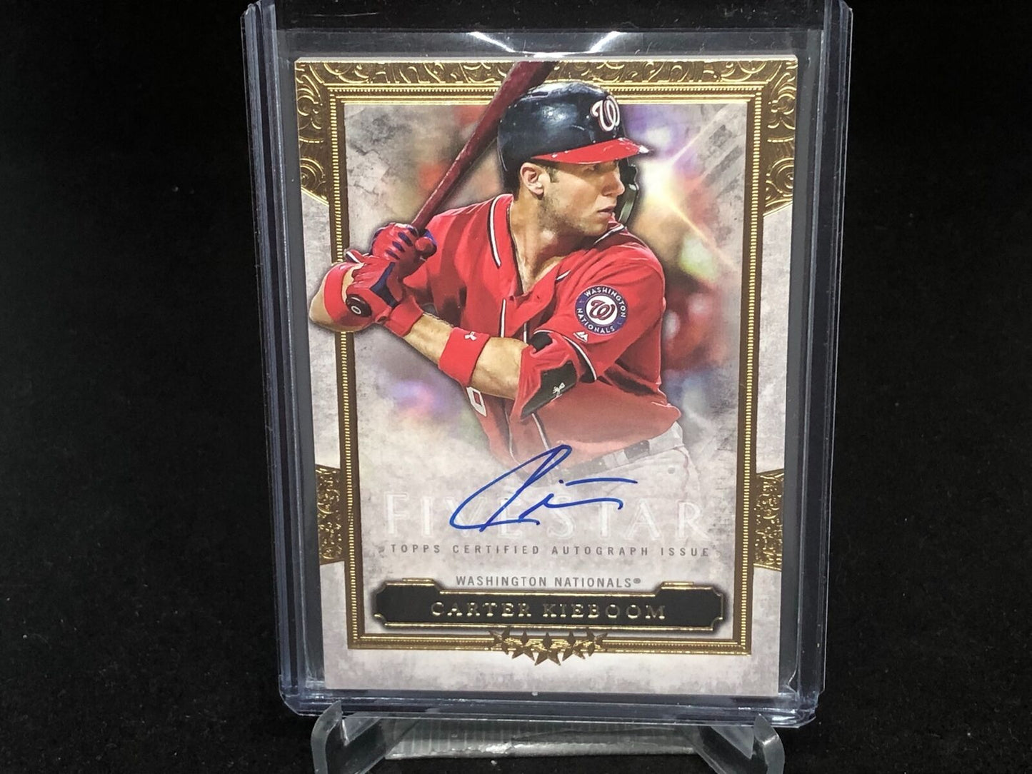 CARTER KIEBOOM 2020 TOPPS FIVE STAR ON CARD AUTO