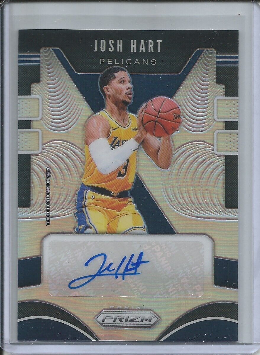 JOSH HART 2019-20 PANINI PRIZM SIGNATURES AUTO SILVER PRIZM