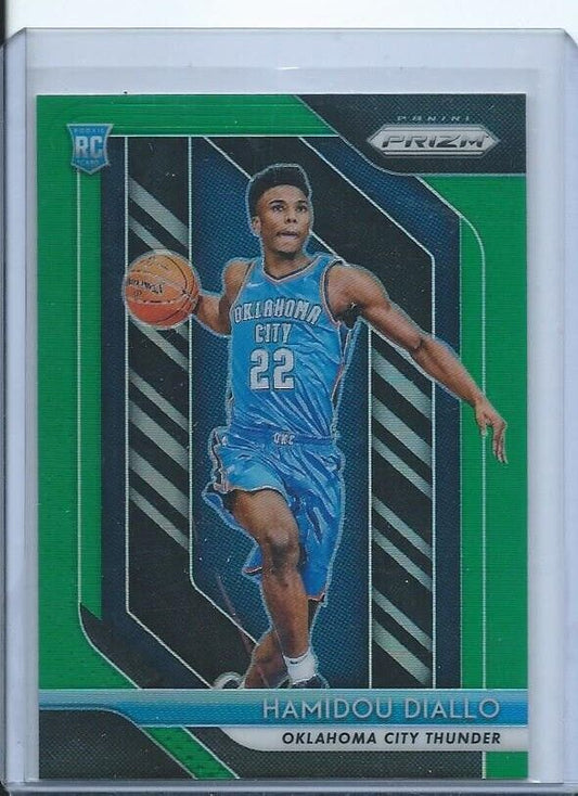 HAMIDOU DIALLO 2018-19 PANINI PRIZM GREEN PRIZMS RC #9