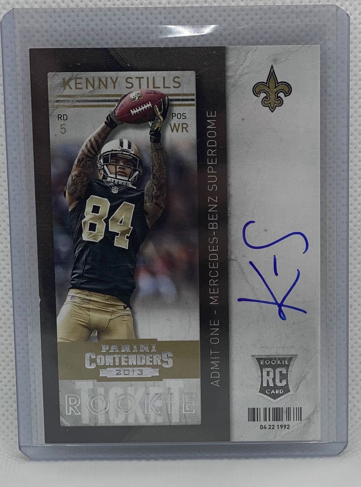 KENNY STILLS 2013 PANINI CONTENDERS ROOKIE TICKET ON CARD AUTO RC #218