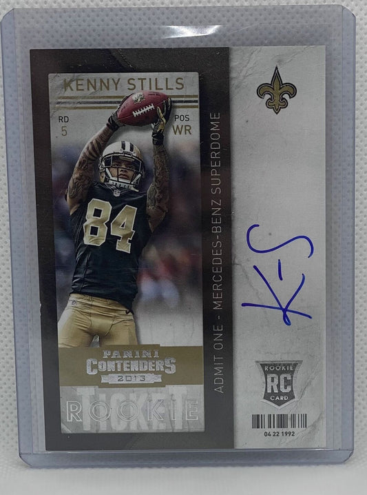 KENNY STILLS 2013 PANINI CONTENDERS ROOKIE TICKET ON CARD AUTO RC #218