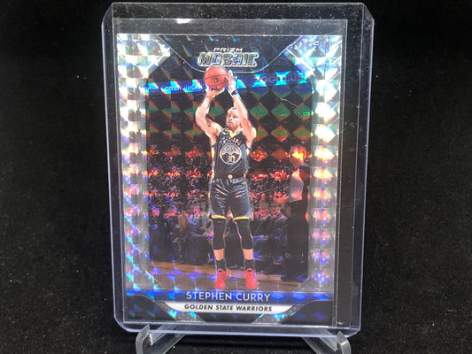 STEPHEN CURRY 2018-19 PANINI PRIZM MOSAIC SILVER PRIZMS # 90