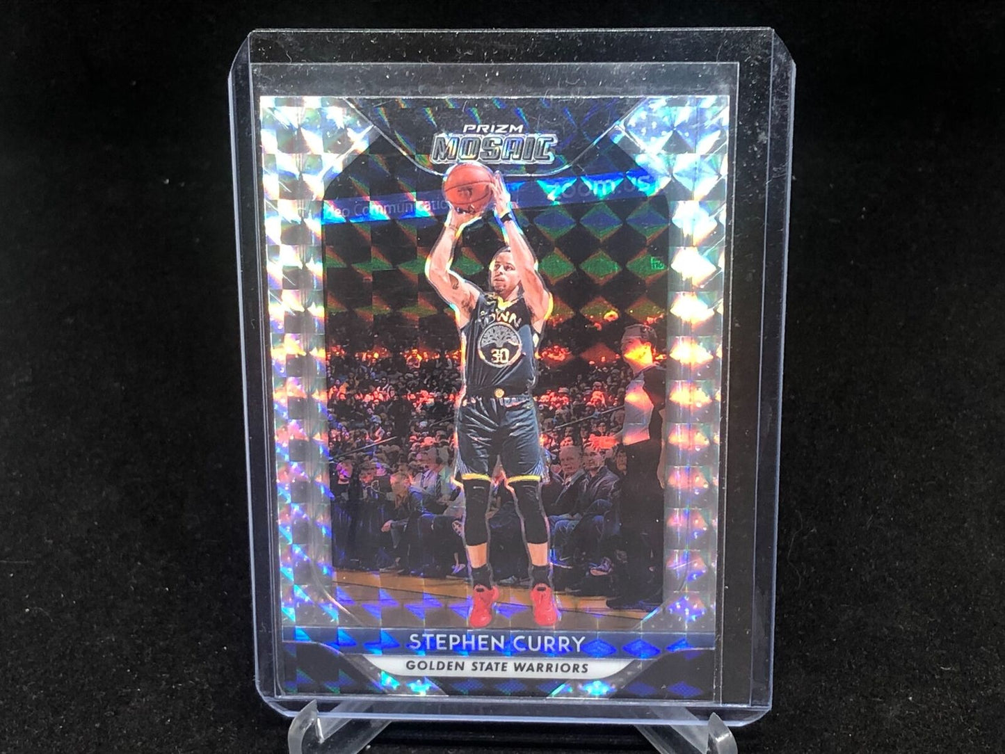 STEPHEN CURRY 2018-19 PANINI PRIZM MOSAIC SILVER PRIZMS # 90