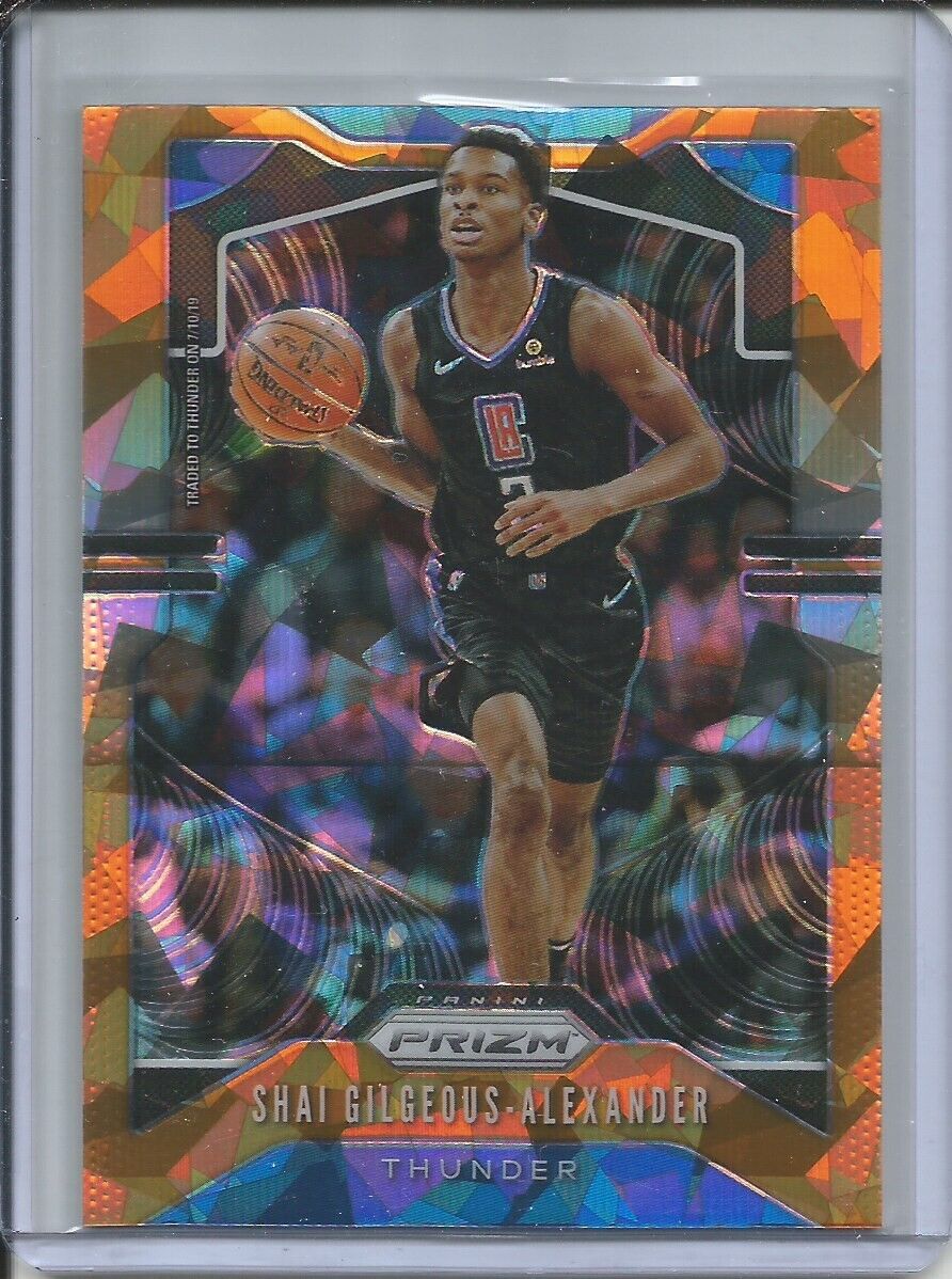 SHAI GILGEOUS-ALEXANDER 2019-20 PANINI PRIZM ORANGE CRACKED ICE