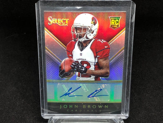 JOHN BROWN 2014 PANINI SELECT SILVER PRIZM AUTO RC #D 67/99