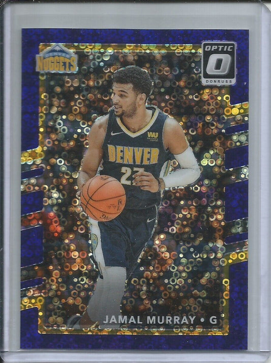 JAMAL MURRAY 2017-18 PANINI OPTIC FASTBREAK PURPLE HOLO PRIZM #D 93/155 NUGGETS