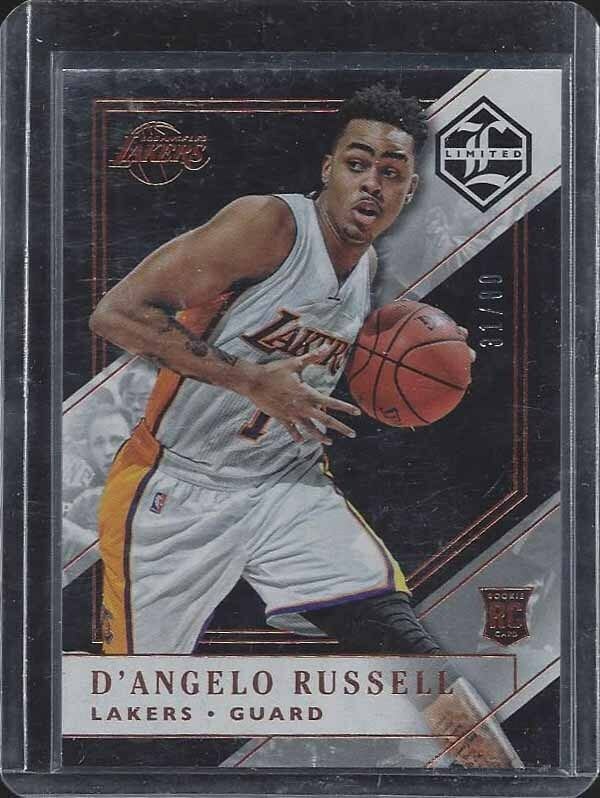 D'ANGELO RUSSELL 2015-16 LIMITED BRONZE LAKERS ROOKIE RC #D 31/80