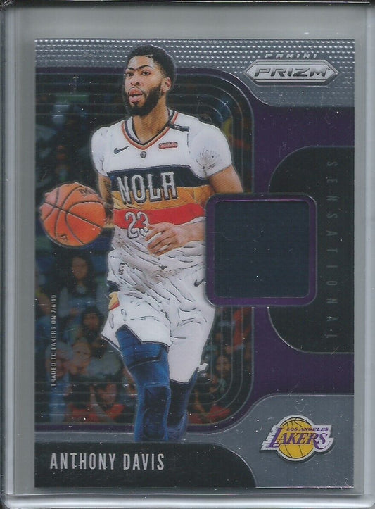 ANTHONY DAVIS 2019-20 PANINI PRIZM SENSATIONAL SWATCH RELIC JERSEY