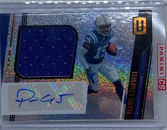 PARRIS CAMPBELL 2019 PANINI UNPARALLELED JERSEY AUTO RC #320