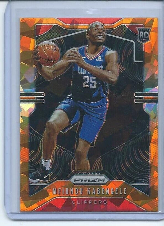 MFIONDU KABENGELE 2019-20 PANINI PRIZM ORANGE ICE PRIZMS RC #271