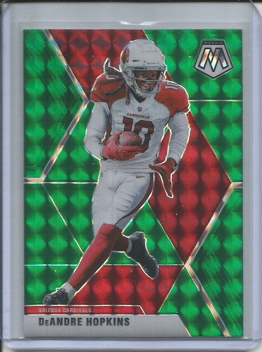 DeANDRE HOPKINS 2019-20 PANINI MOSAIC GREEN PRIZM CARDINALS