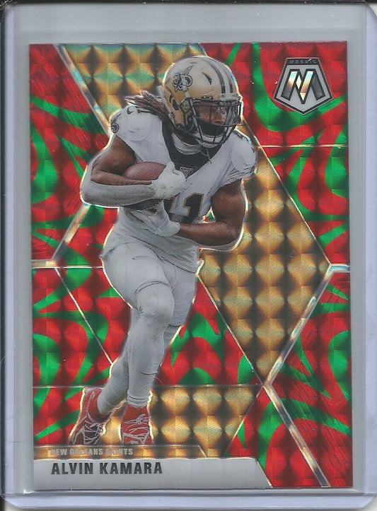 ALVIN KAMARA 2019-20 PANINI MOSAIC REACTIVE GREEN PRIZM SAINTS