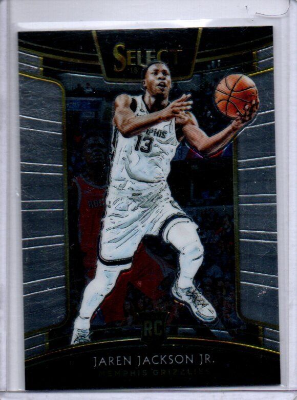 JAREN JACKSON JR. 2018-19 PANINI SELECT TRUE ROOKIE RC #35