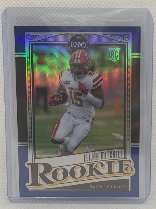 ELIJAH MITCHELL 2021 PANINI LEGACY ROOKIE SAPPHIRE RC #D 24/35