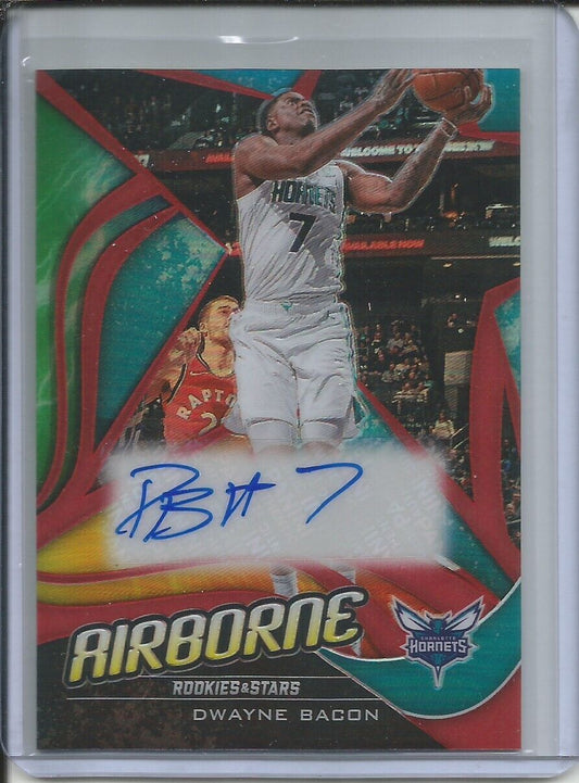 DWAYNE BACON 2019-20 PANINI CHRONICLES AIRBORNE HOLO PRIZM AUTO