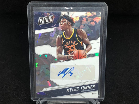 MYLES TURNER 2018 PANINI CRACKED ICE AUTO #D 6/10