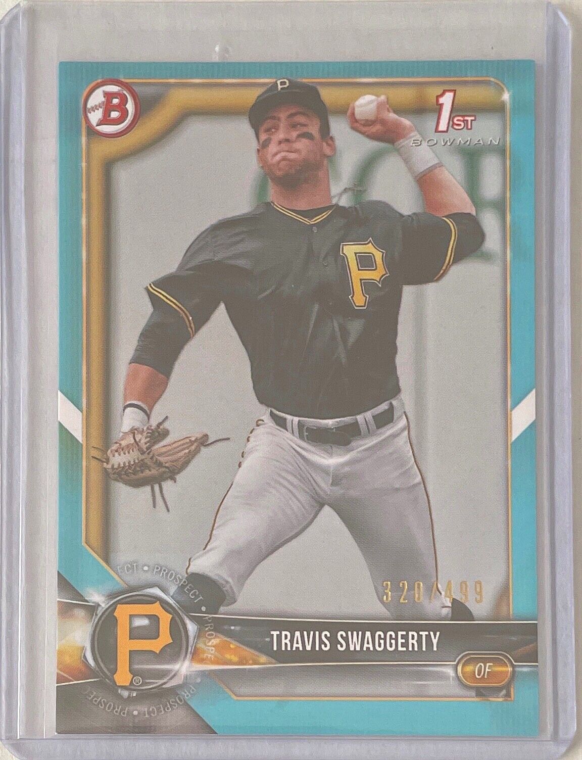 TRAVIS SWAGGERTY 2018 BOWMAN PAPER 1ST PROSPECT SKY BLUE #D 320/499
