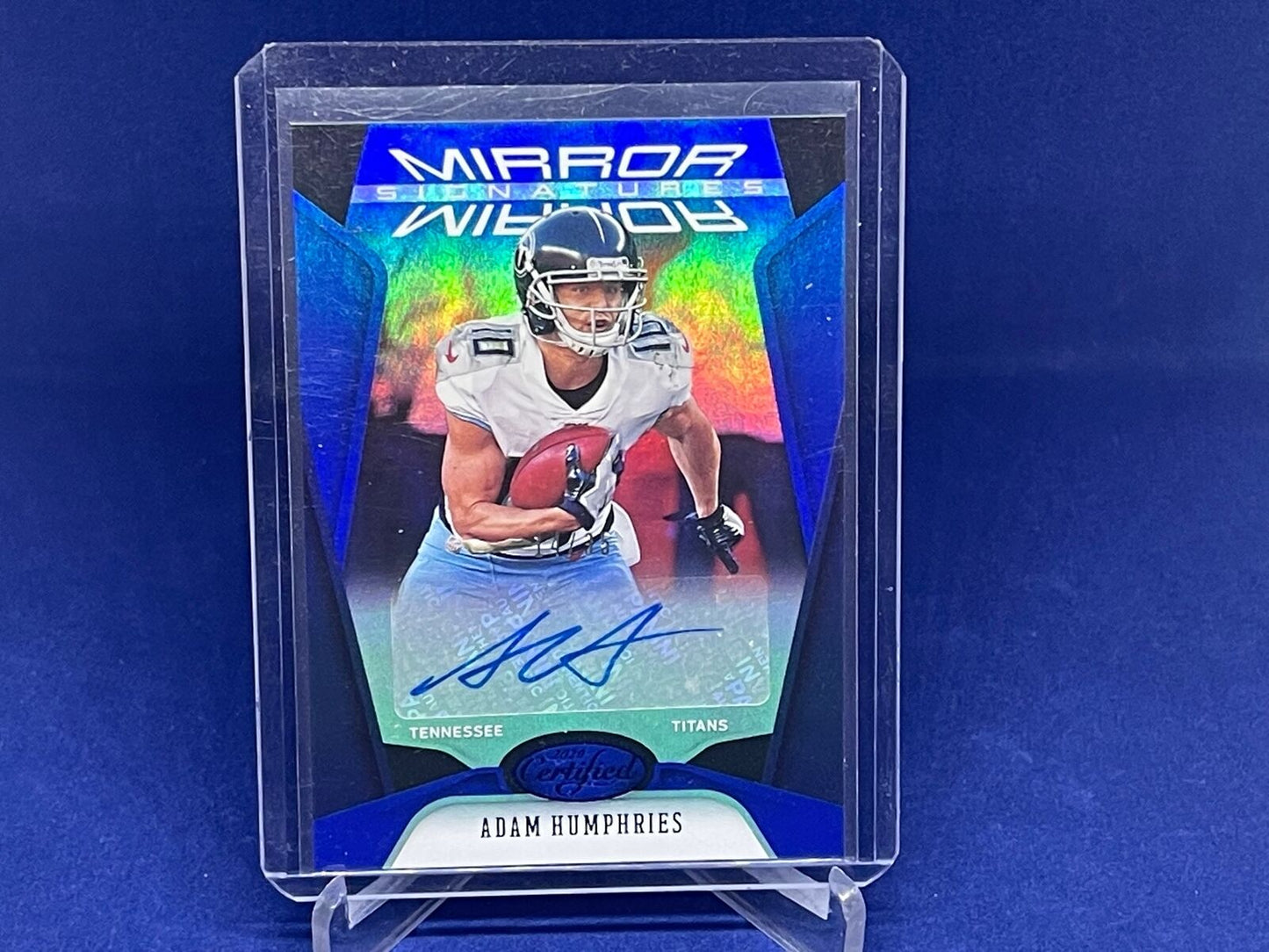 ADAM HUMPHRIES 2020 PANINI CERTIFIED MIRROR SIGNATURES BLUE AUTO #D 14/35