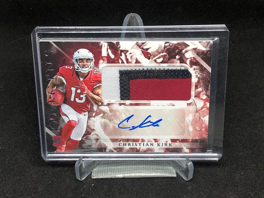 CHRISTIAN KIRK 2018 PANINI ORIGINS 3 CLR PATCH AUTO RC # 111