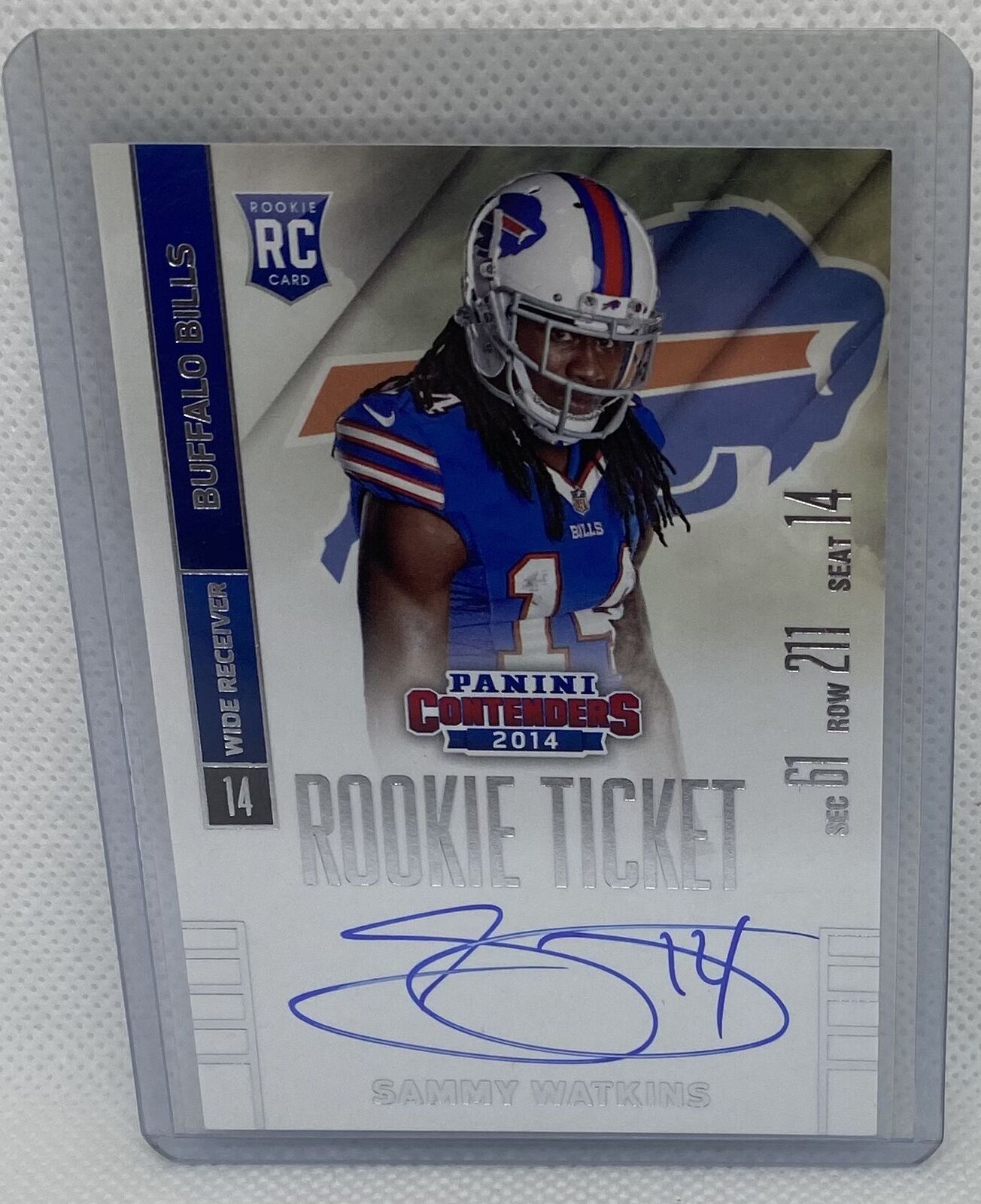 SAMMY WATKINS 2012 CONTENDERS ROOKIE TICKET SP VARIATION ON CARD AUTO RC #237