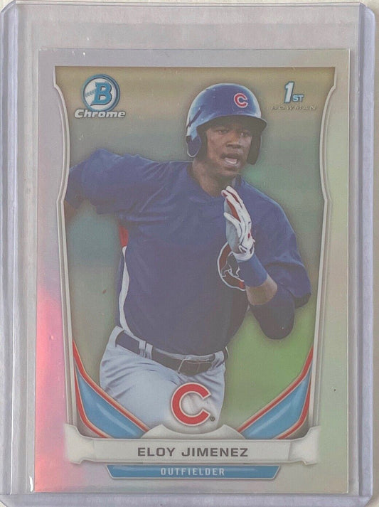 ELOY JIMENEZ 2014 BOWMAN CHROME 1ST PROSPECT SILVER REFRACTOR #CTP-33