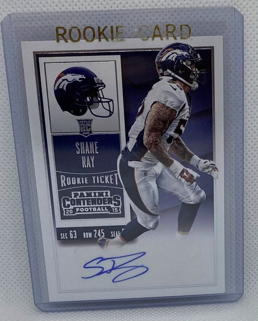 SHANE RAY 2015 PANINI CONTENDERS ROOKIE TICKET SP VARIATION AUTO RC #111