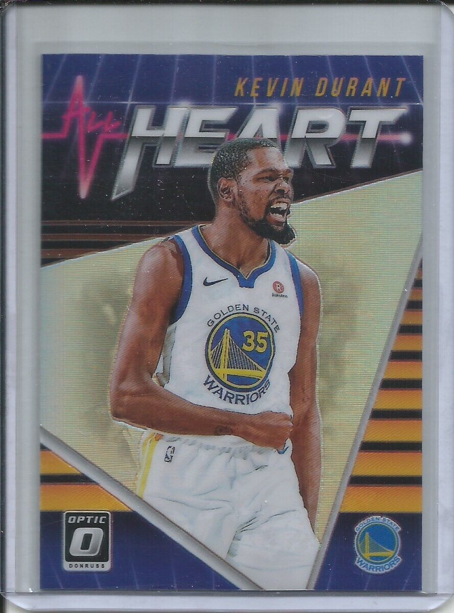 KEVIN DURANT 2018-19 PANINI OPTIC HEART SILVER HOLO PRIZM