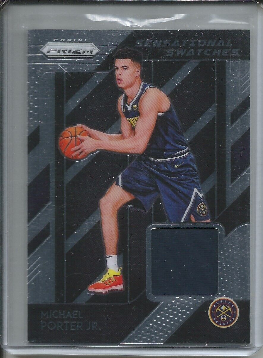 MICHAEL PORTER JR 2018-19 PANINI PRIZM JERSEY RELIC ROOKIE RC NUGGETS
