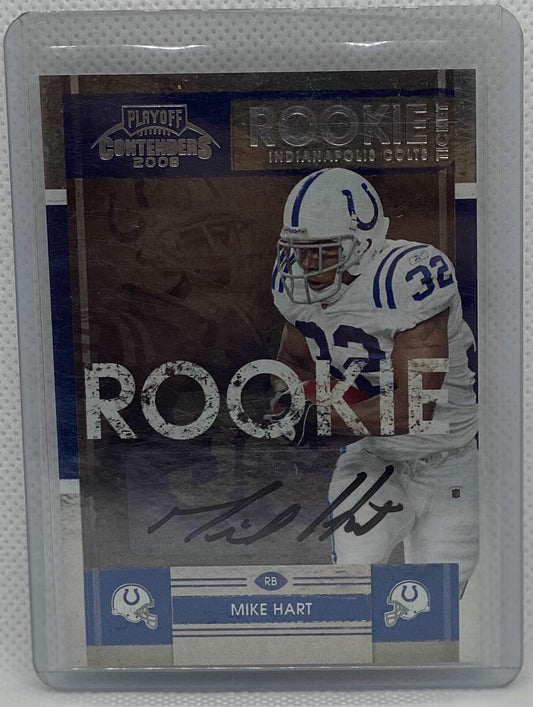 MIKE HART 2008 PLAYOFF CONTENDERS ROOKIE TICKET AUTO RC #180