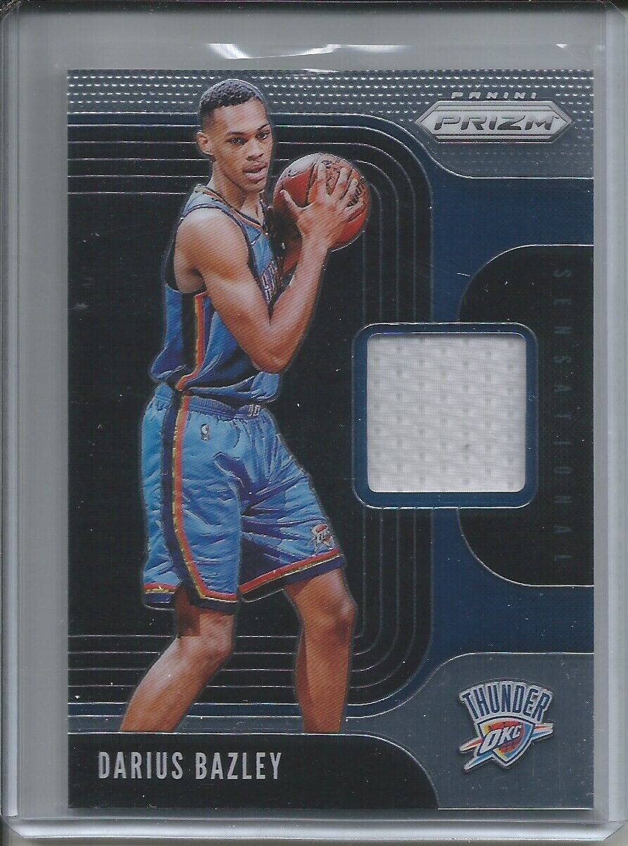 DARIUS BAZLEY 2019-20 PANINI PRIZM SENSATIONAL SWATCHES JERSEY ROOKIE RC
